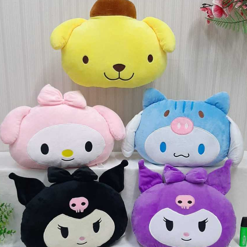 Boneka Kepala Sanrio Kuromi My Melody Pompompurin Cinnamoroll