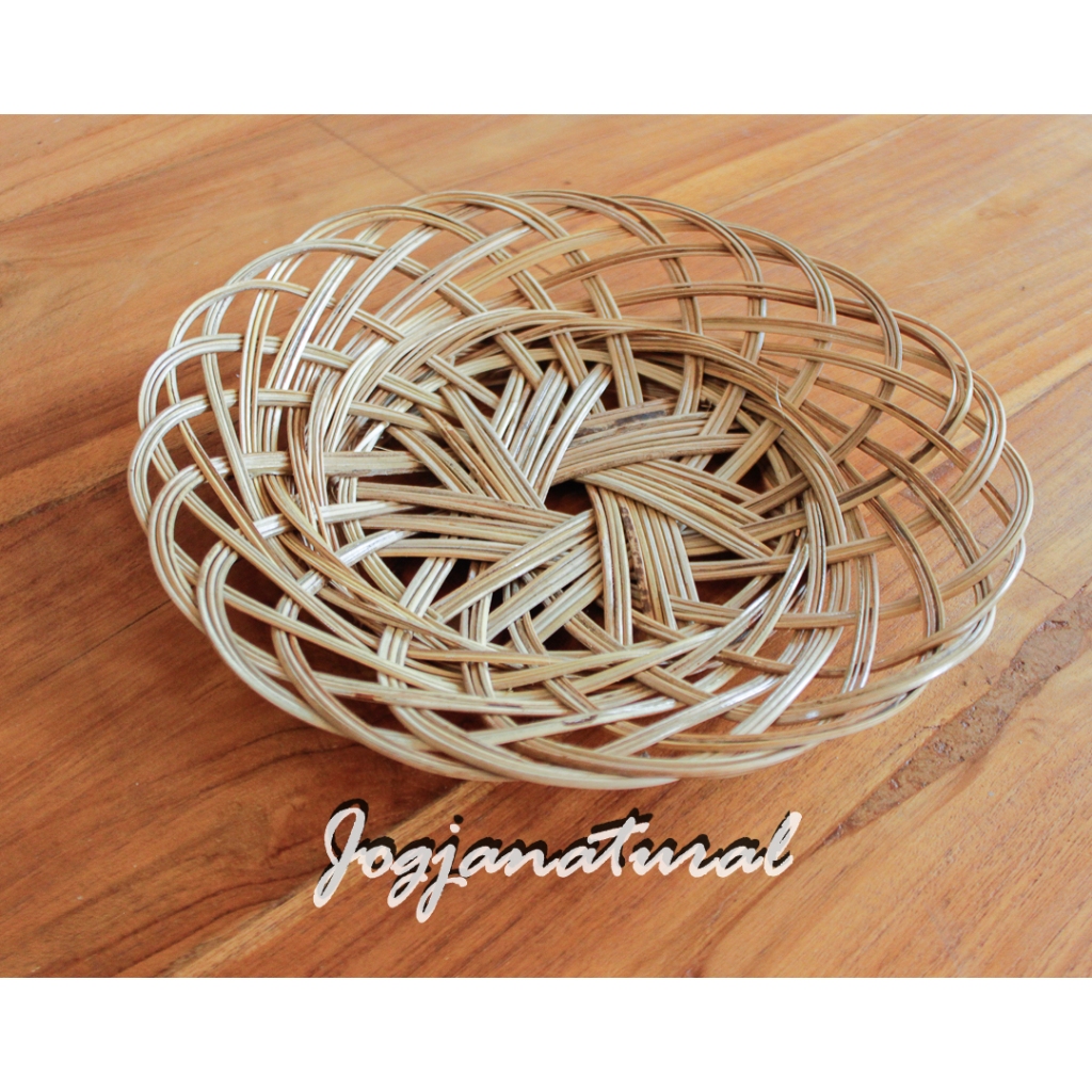 Piring Anyaman / Piring Lidi Anyaman / Piring Lidi