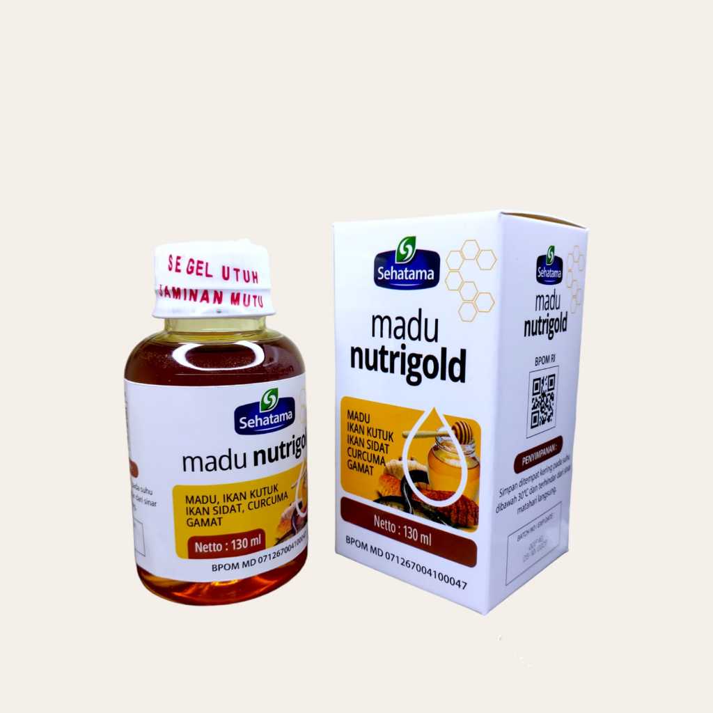 

Madu NUTRIGOLD Nutrisi Tumbuh Kembang Pintar Anak | Penambah Napsu Makan isi 130ml Original dan sudah BPOM