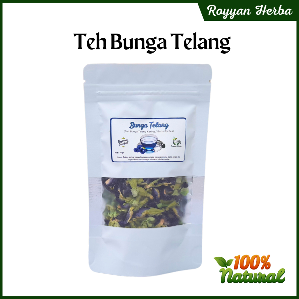 

Bunga Telang Kering Organik 10 gram / Teh Bunga Telang Kering / Butterfly Pea Organic