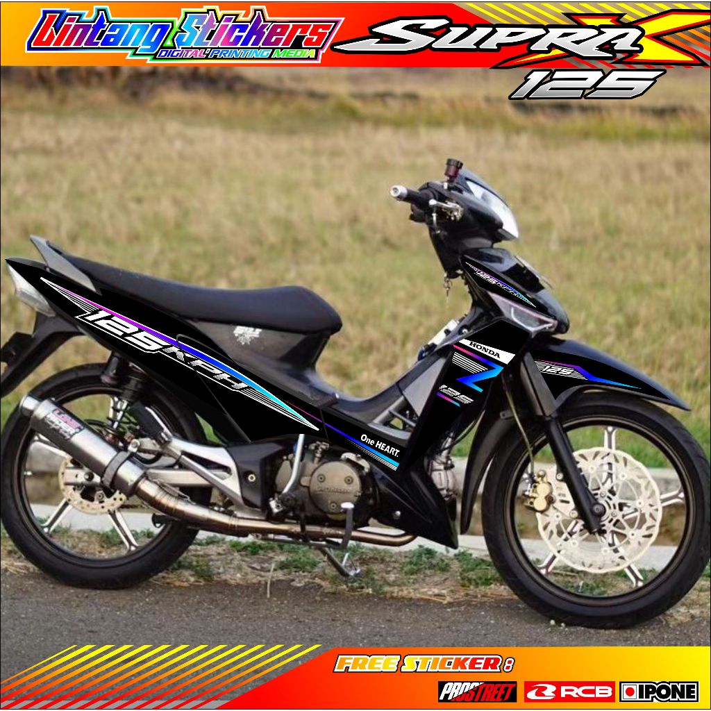 STRIPING VARIASI HONDA SUPRA X 125 KPH STYLE / STICKER LIST VARIASI MOTOR HONDA SUPRA X 125