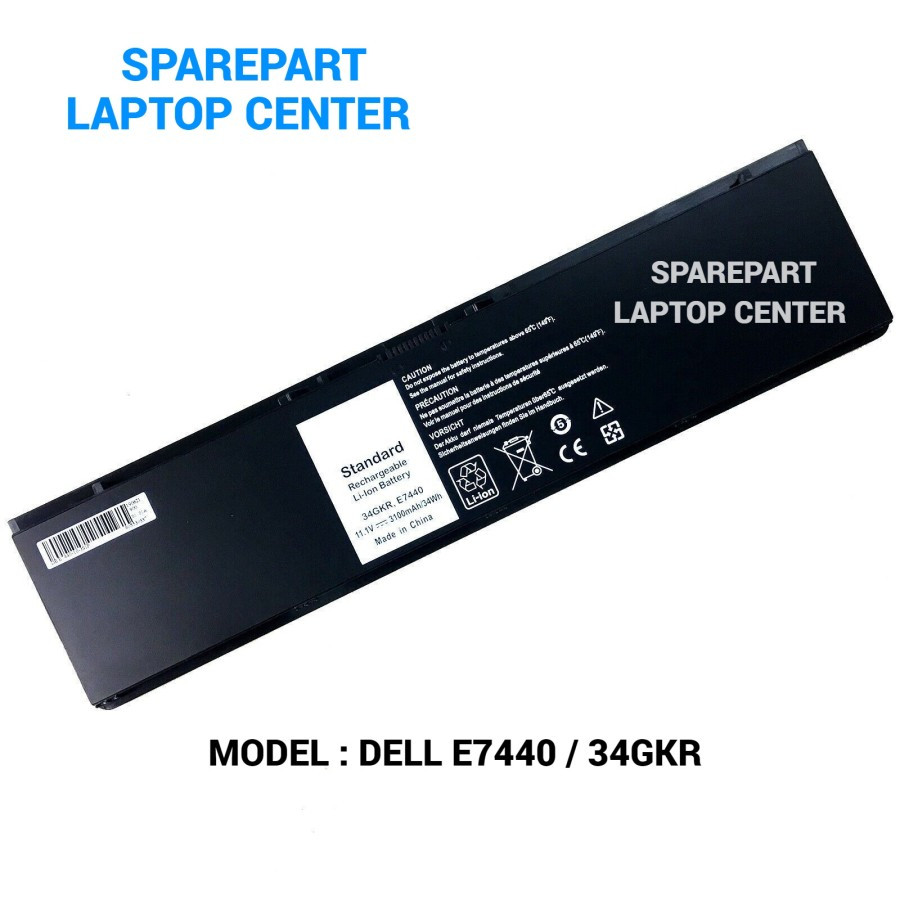 Baterai Laptop Dell Latitude E7420 E7440 E7450 Ultrabook 7000 Series 34GKR