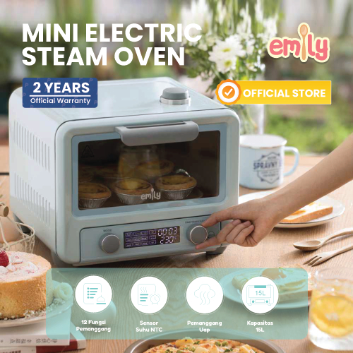 EMILY Electric Mini Steam Oven 15L | Oven Listrik Digital | Oven Mini