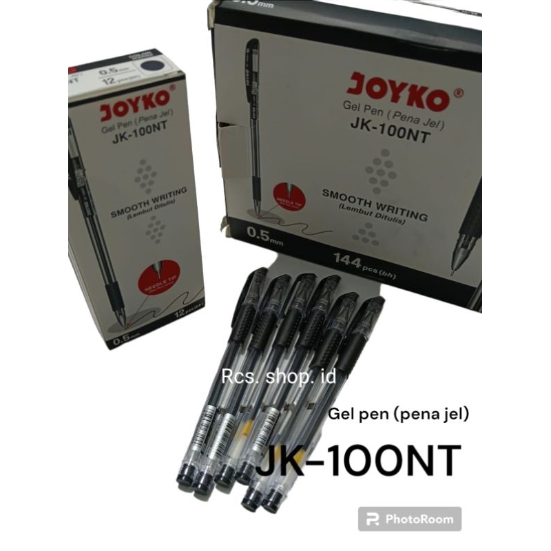 

6 dan 12 pcs pena gel JK-100NT joyco alat tulis kantor dan sekolah