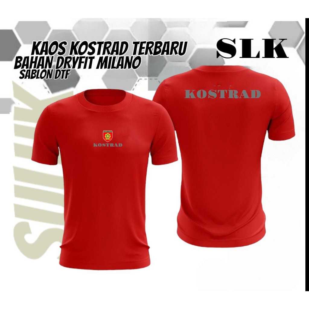 Kaos Runnning KOSTRAD Terbaru / Kaos KOSTRAD /Bahan DRYFIT MILANO