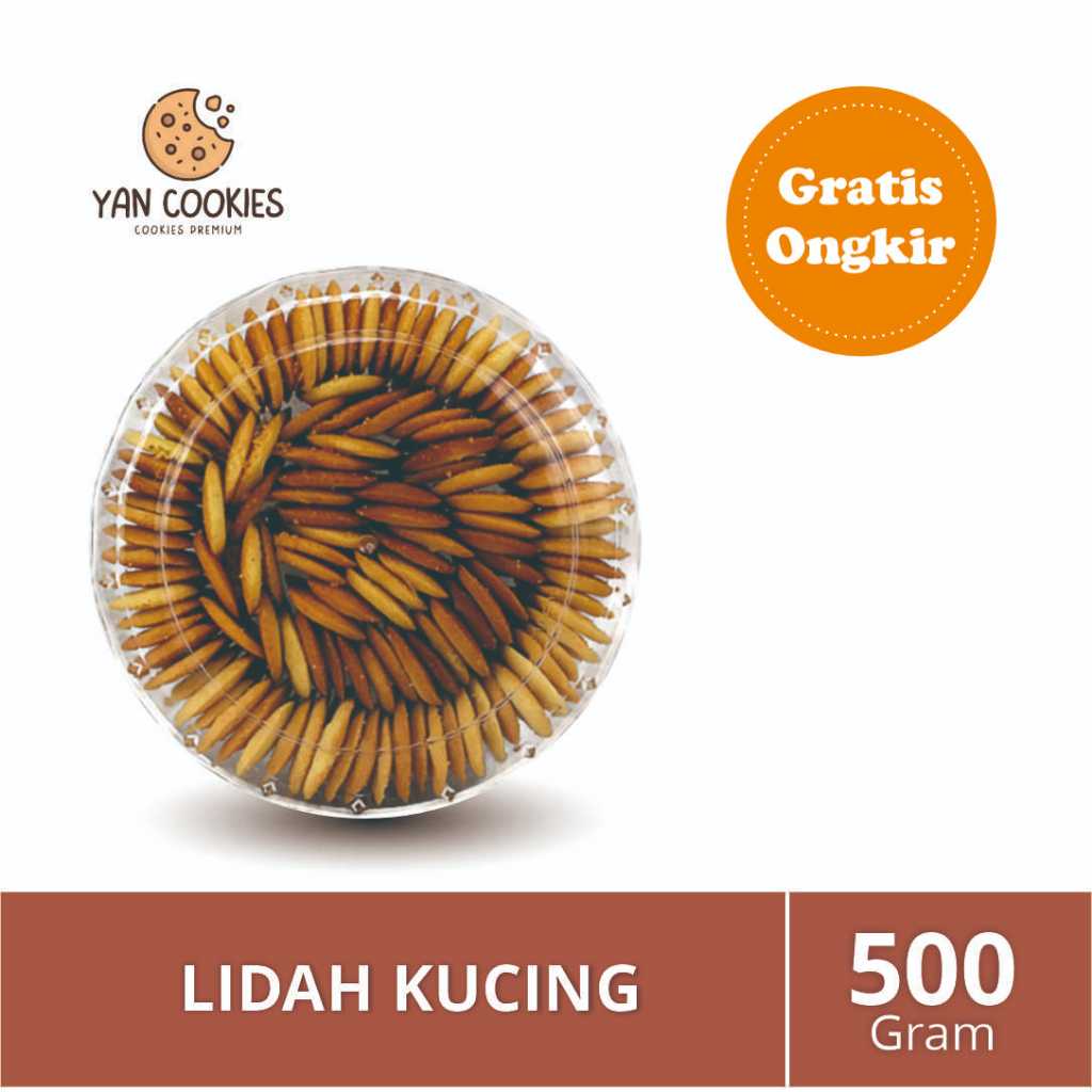 

Yan Cookies Kue Kering Lidah Kucing Premium | Toples 500gr Edisi Lebaran