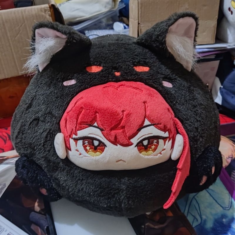 Genshin big cotton doll dumpling plush cat diluc