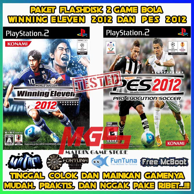 Flashdisk Game PS2 PS 2 PES 2012 dan Winning Eleven 2012