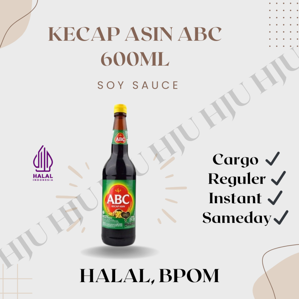 

Kecap Asin ABC 620ml Botol Beling