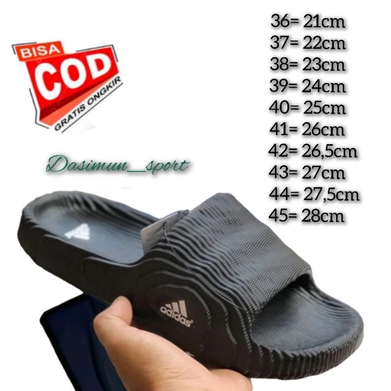 Sandal Adidas Adilate 22 Ori Sendal Selop Wanita Sendal Slip-on Sendal Selop Pria Sendal Slide Senda