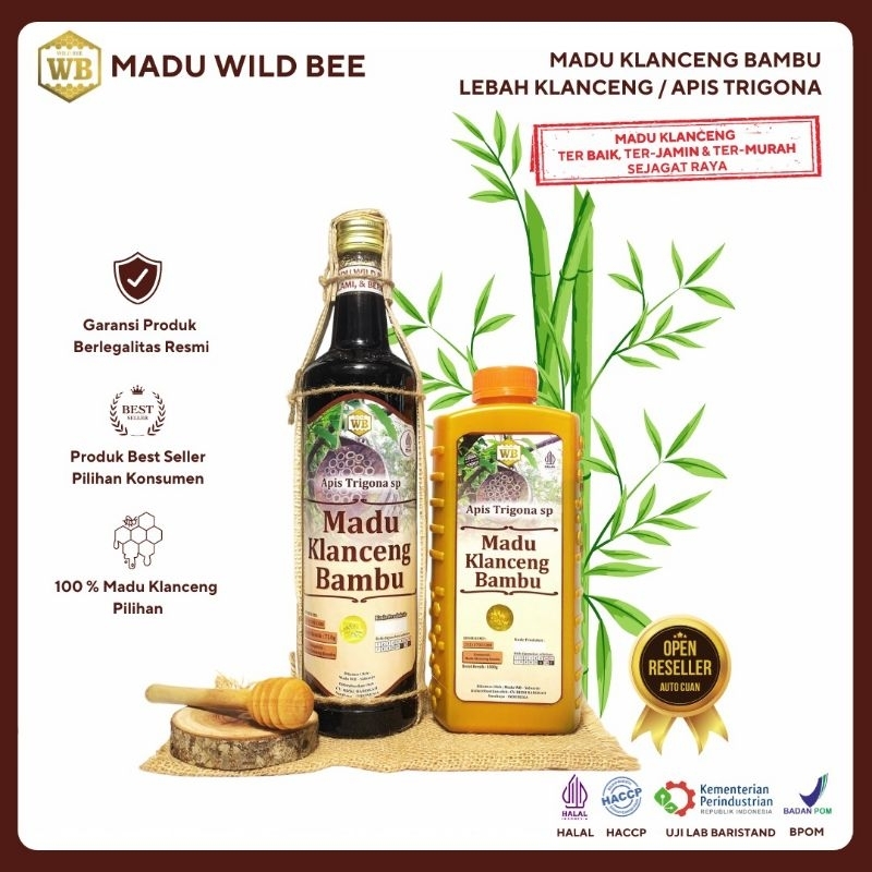 

Madu Asli Murni Klanceng Bambu , Lebah Hutan Apis Trigona