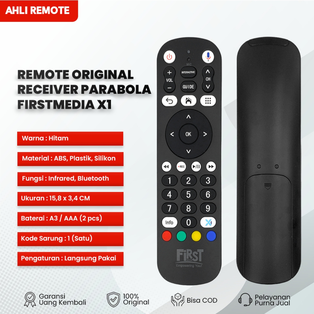 Remote Receiver Firstmedia X1 Prime Ori / Remot Parabola First Media