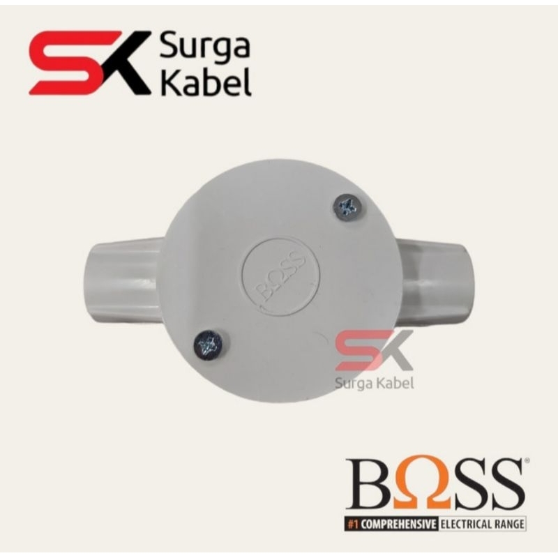 BOSS TDUS/T DUS CABANG 2 LURUS PUTIH BOSS/TDOS/TEEDUS CONDUIT