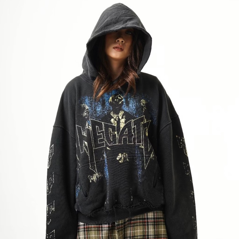 HECATE NOT SAFE HOODIE FADED DROP 19