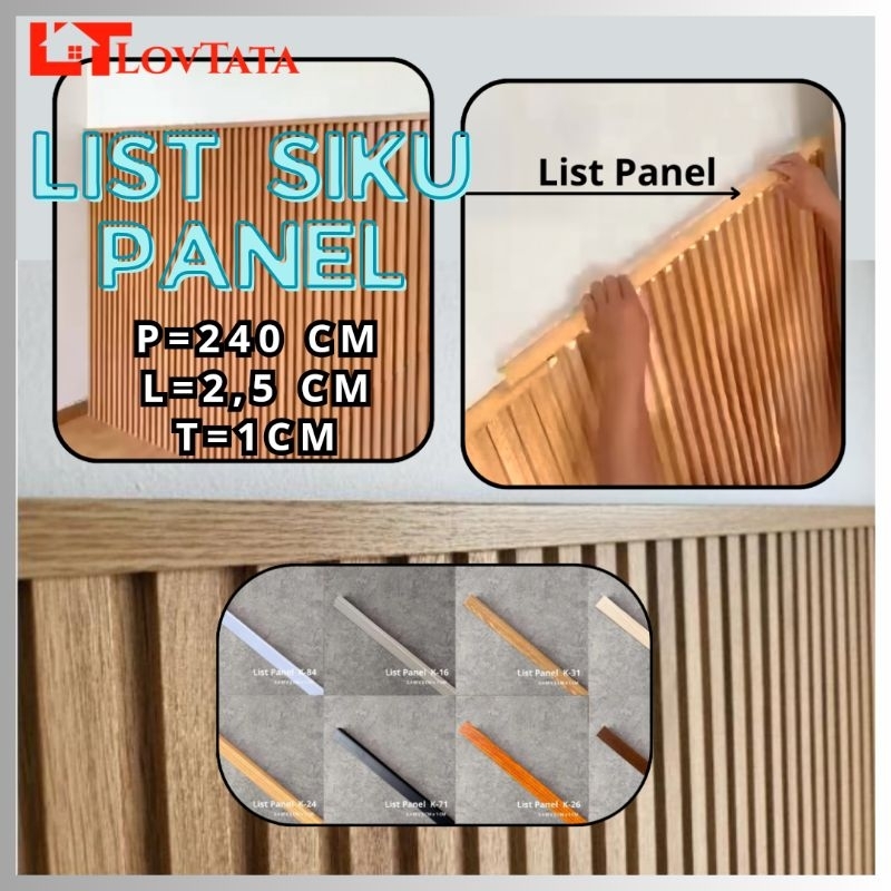 LT-LIST WPC SIKU L PENUTUP SUDUT| WPC LIST  PER BATANG | LIST WALL PANEL | LIST WPC
