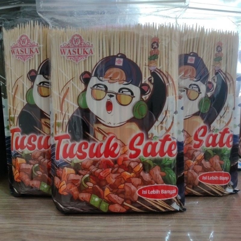 TUSUK SATE PANDA WASUKA /  TUSUK SATE IMPORT KUALITAS TERBAIK  MURAH BERKUALITAS