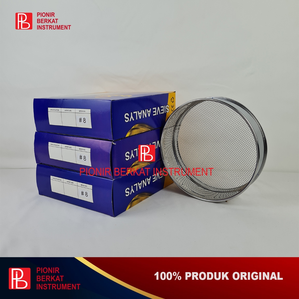 Sieve Ayakan Mesh 8, Appature : 2.36 mm