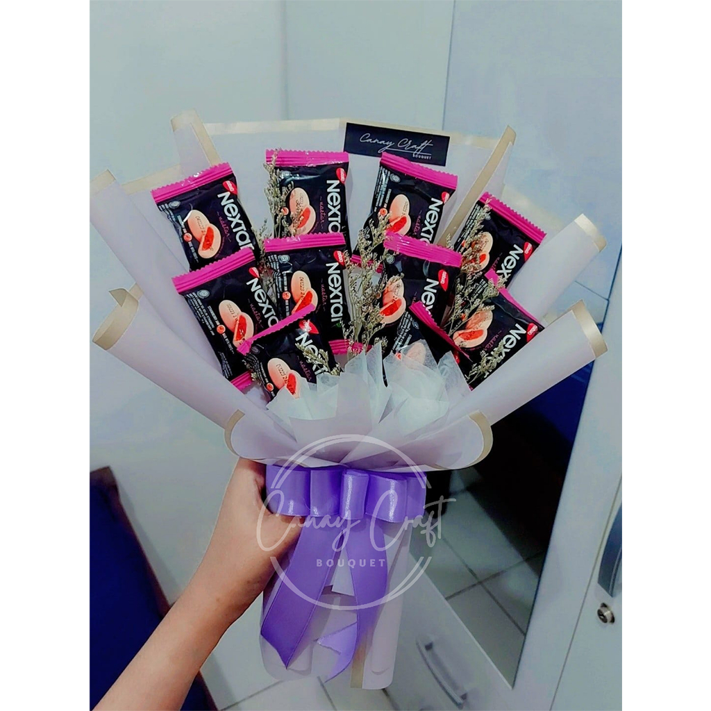 

Snack Bouquet / Buket Snack / Buket Murah / Buket Nextar Strawberry Jam / Hadiah Wisuda / Hadiah Ulang Tahun