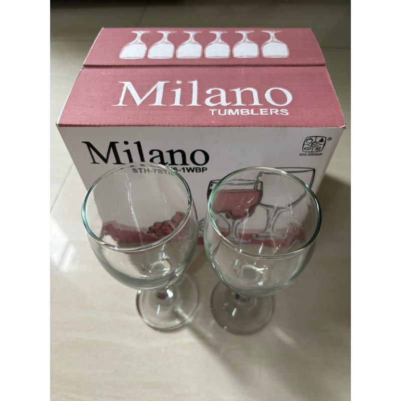(Set 6 pcs) Gelas Kaki Milano/Gelas Kaki Kaca/Milano Tumblers/Gelas Jus/Gelas Juice/Gelas Cafe/Gelas