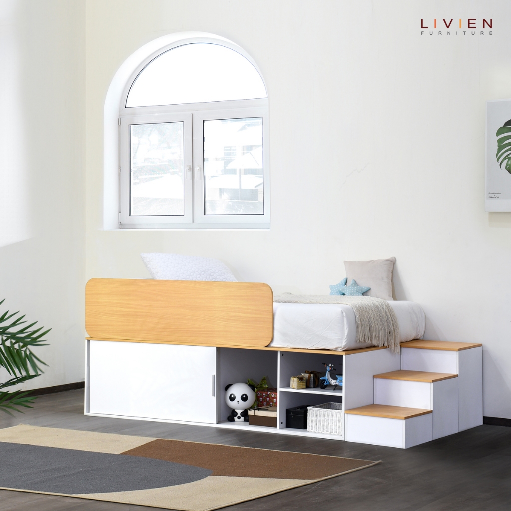 [LIVIEN] "Momo Bed" Dipan | Bed | Divan | Tempat Tidur storage | Ranjang | Tempat Tidur Multifungsi 