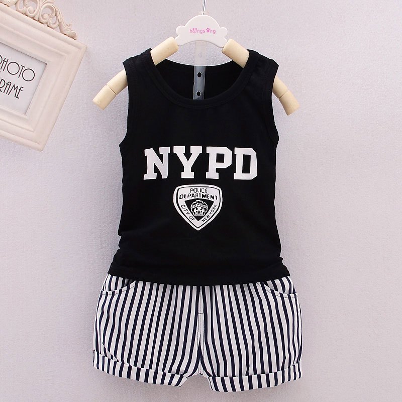 Setelan Kaos Singlet Anak Police NYPD