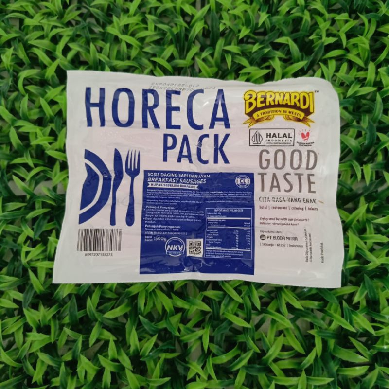 

Bernardi Horeca Pack CL Sosis Sapi & Ayam 500 gr (kupas)