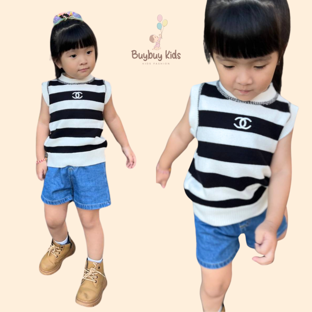 VEST RAJUT ANAK PREMIUM - JENNIE VEST - Rompi Knit Premium - Rompi Rajut Anak Perempuan Laki Laki - 