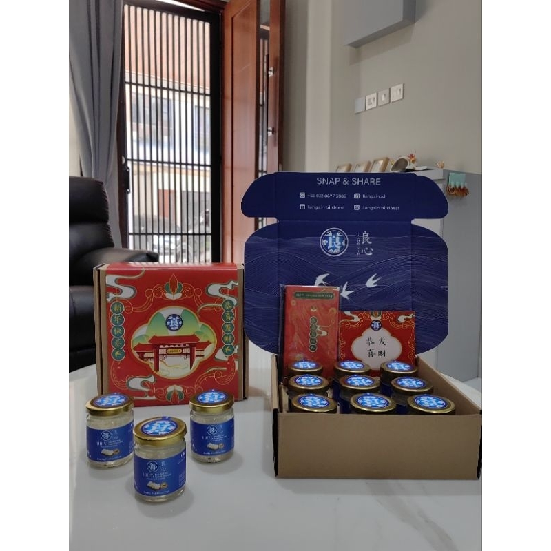 

PAKET HAMPERS CNY CHINESE NEW YEAR SARANG BURUNG WALET LIANGXIN 9 BOTOL READY TO DRINK