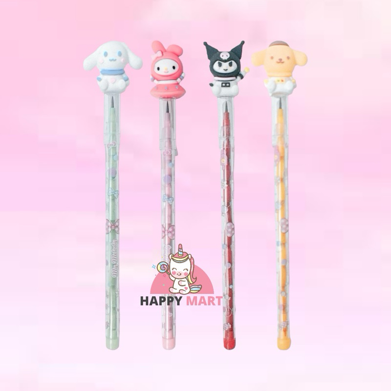 

PENSIL SUSUN motif sanrio OUTERSPACE kuromi / melody / cinamonroll