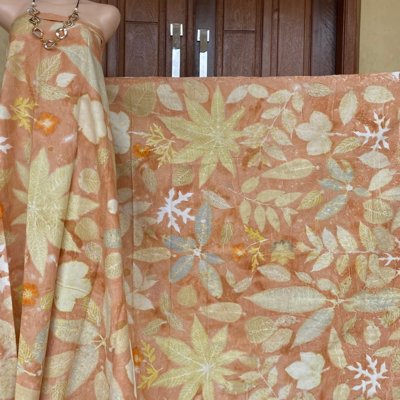 Kain Ecoprint Katun Primis Edisi Pink
