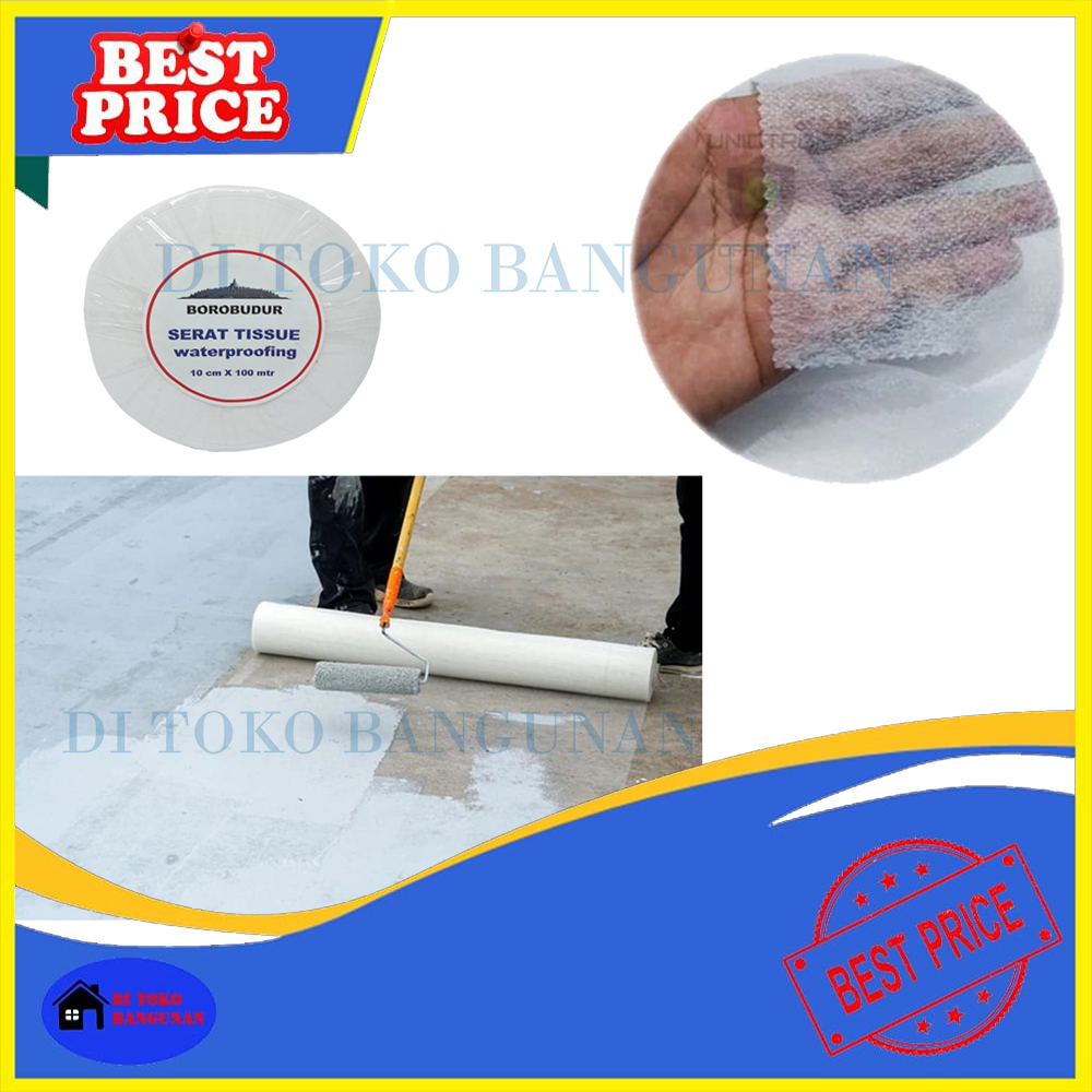 Serat Tisu Kain Fiber Membran Mat Waterproof Serat Roll Tissue