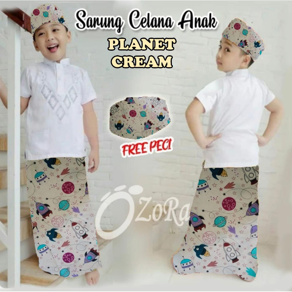 Sale Sarung Celana Anak Instan Karakter Wadimor Free Peci