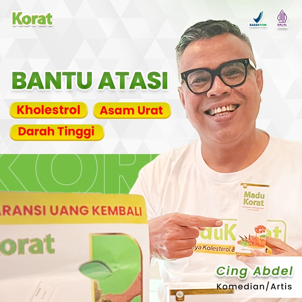 

Madu Korat Herbal atasi Kolesterol dan Asam Urat 280 gr