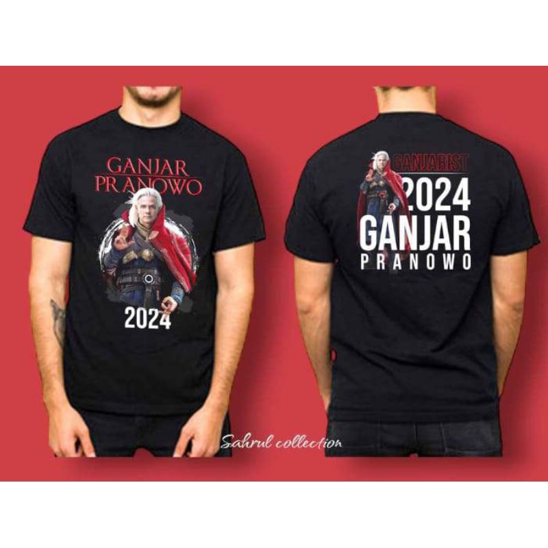 Kaos Distro Ganjar Pranowo Lengan Pendek, Ganjar Presiden