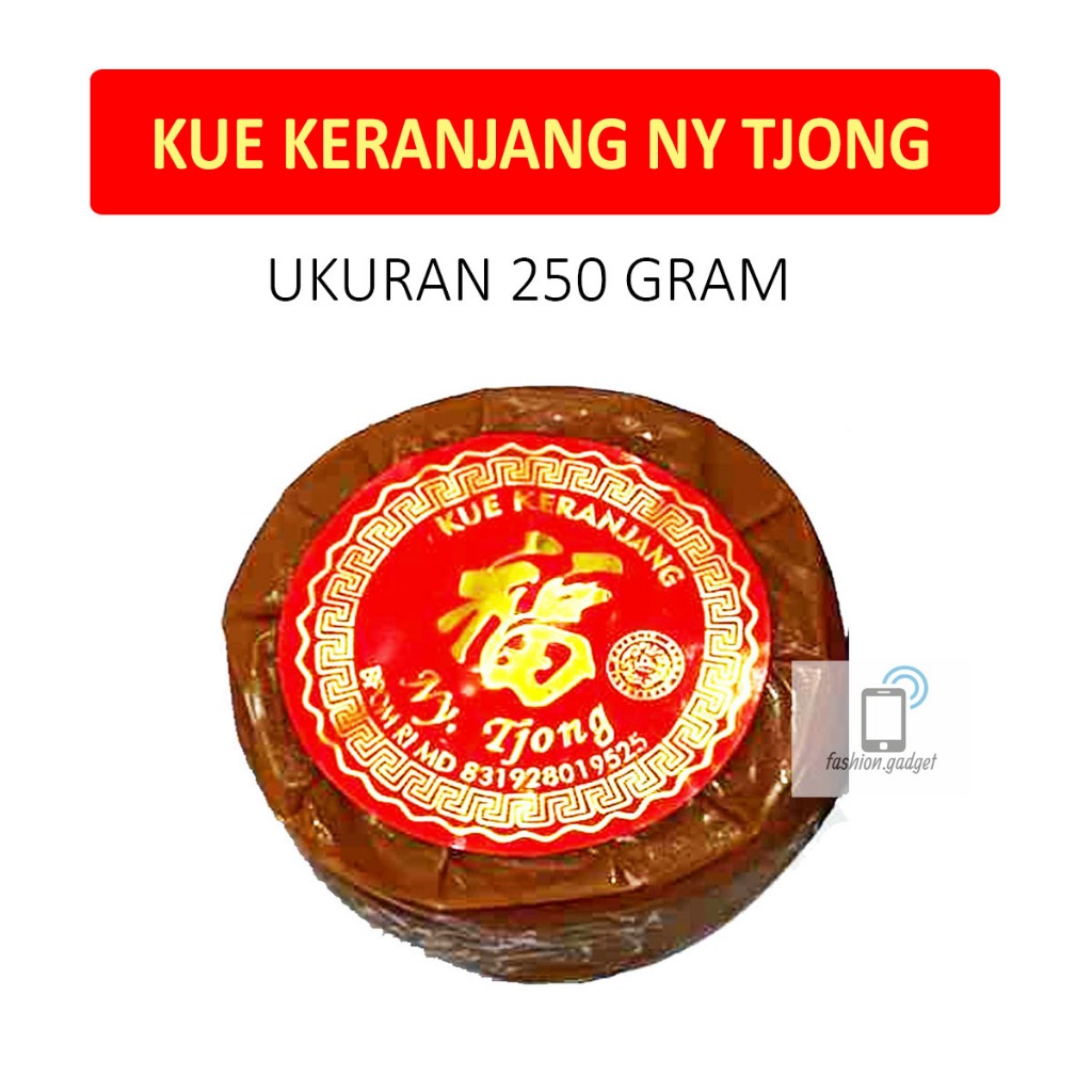 

Kue Keranjang Imlek Cina Halal BPOM Ukuran 250 Gram Dodol Cina Ti Kwe Nian Gao Thiam Pan Ny Tjong Jenang China