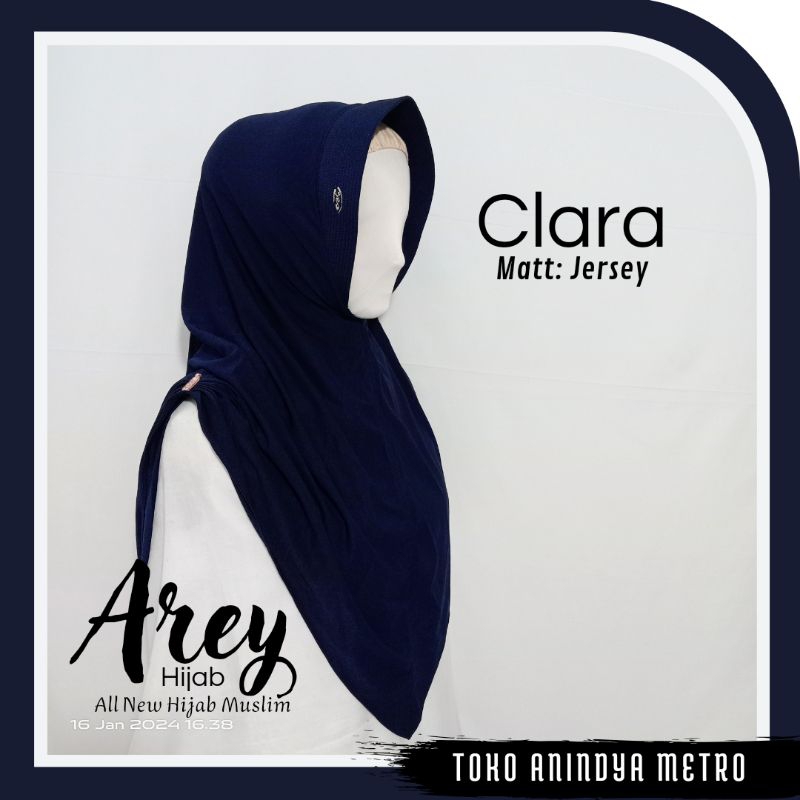Hijab Instan Bergo Arey Hijab Clara Jersey