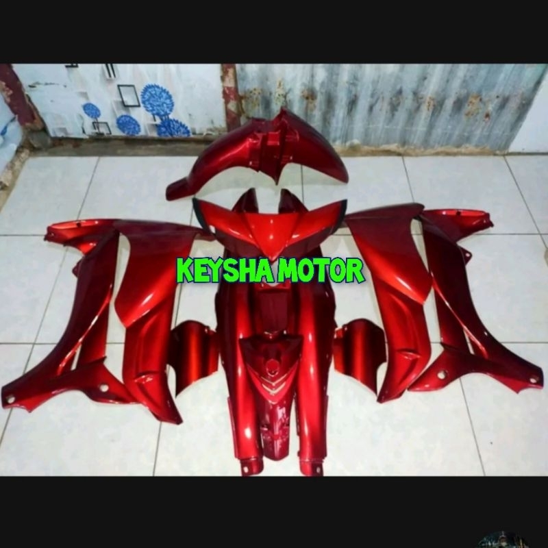 TERMURAH COVER BODY HALUS YAMAHA JUPITER Z NEW BURHAN MERAH MAROON MARUN
