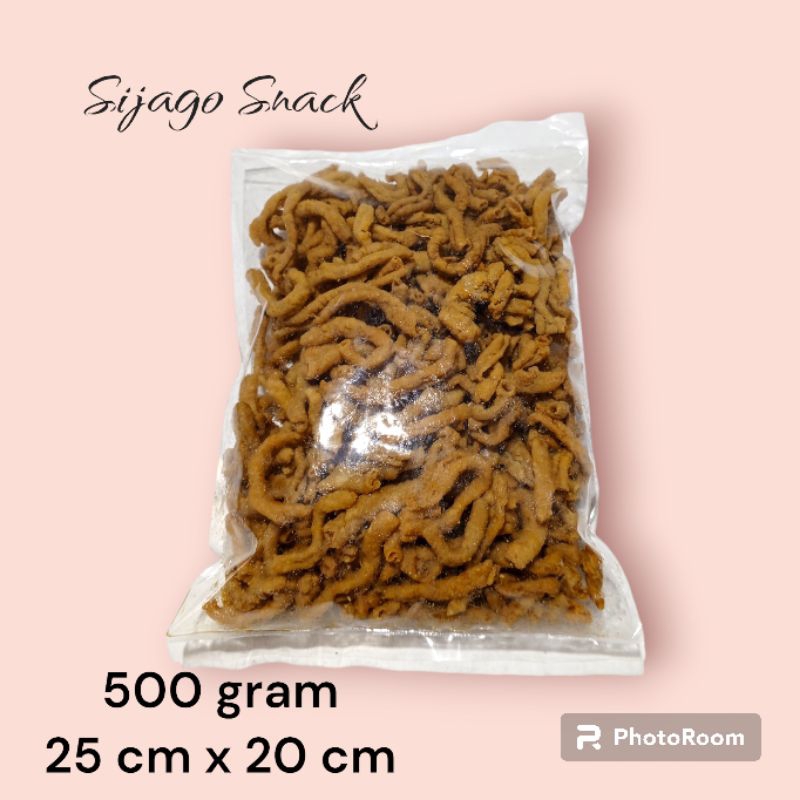 

keripik usus ayam balut tepung 500 gr aneka rasa Snack kiloan murah