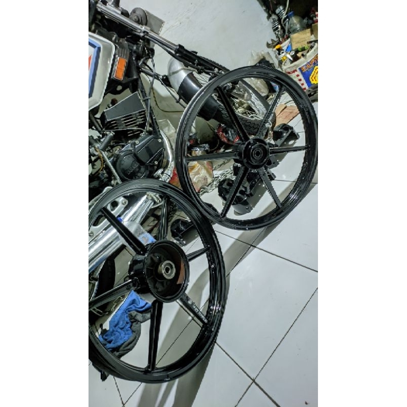 VELEG RX KING PALANG 6 RIM 18 COPY Daichi AlLOY JARANG ADA BARANG LANGKA BOSQUE