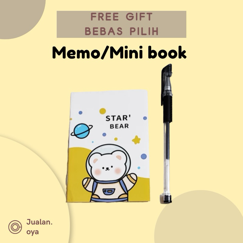 

FREE GIFT Memo/Mini Book