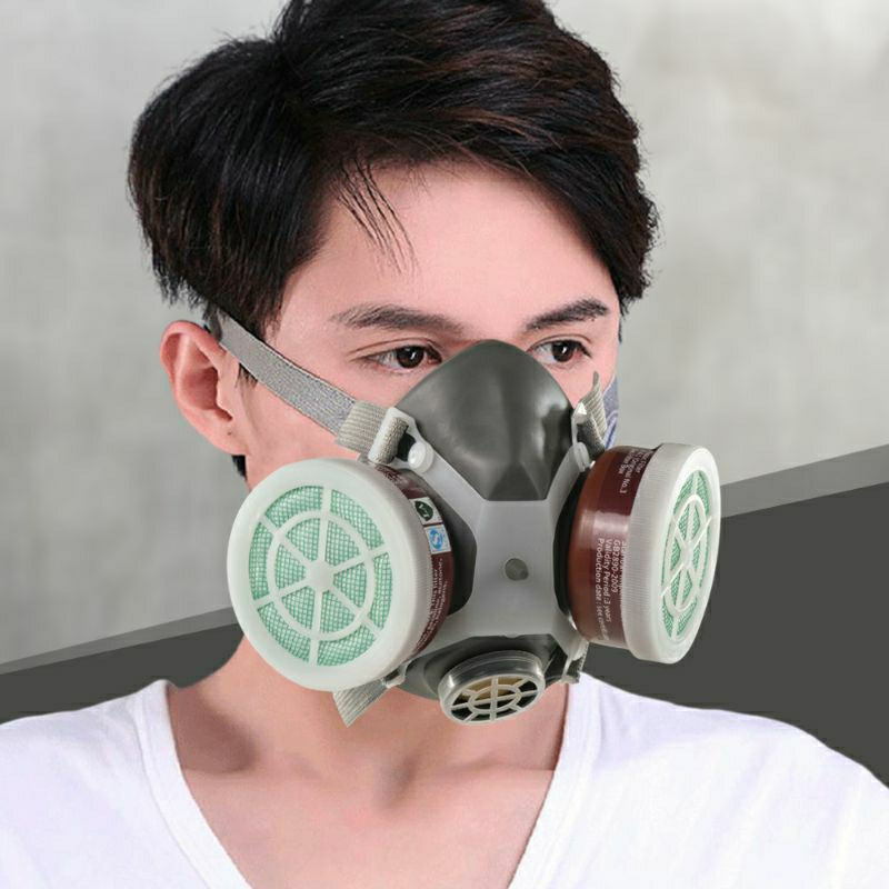 Masker Tukang Cat Masker Gas Respirator Anti-Dust Industrial Mask
