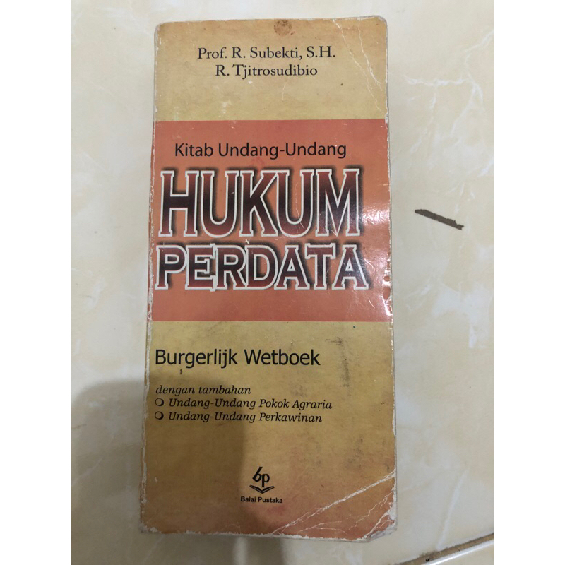 Kitab undang undang hukum perdata