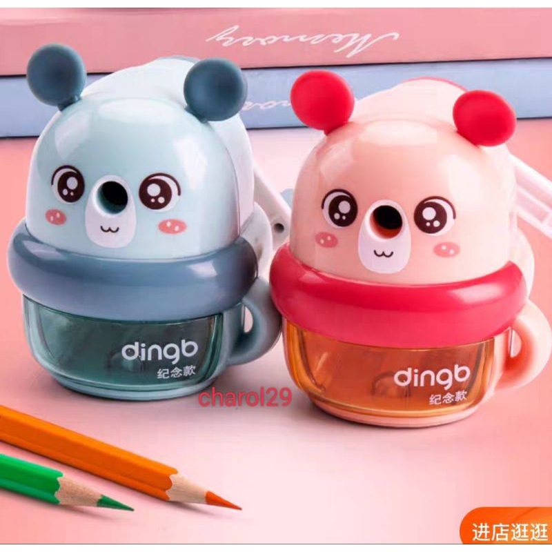

Serutan pencil putar/rautan pensil karakter Teddy bear/ sharpener bear/rautan pencil putar
