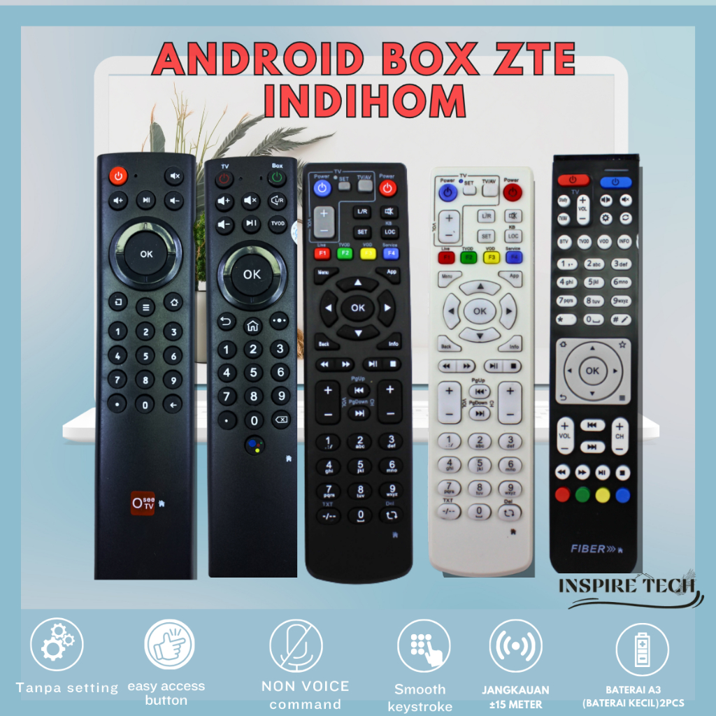 Remot Remote Android TV BOX Indihom NEW OSEE TV Usee TV Set Top Box B860H ZTE B860h V5 HG680 My republic