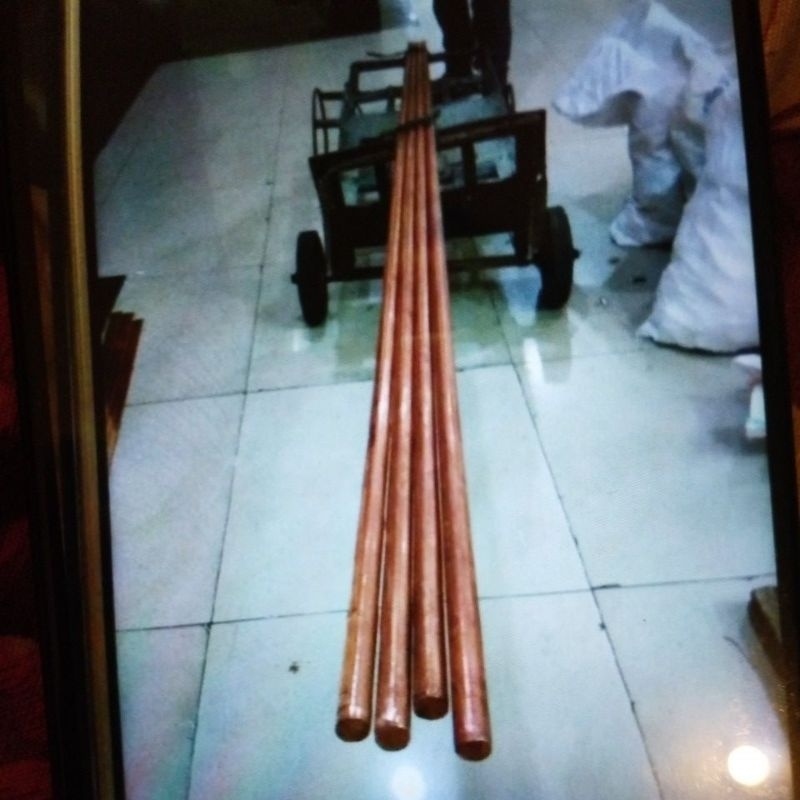 Batang Tembaga Grounding 5/8 Inch Panjang 1 Meter Rod Pentanahan