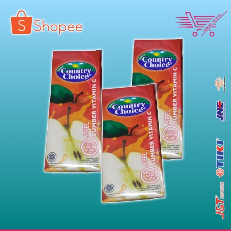 

PROMO: COUNTRY CHOICE apel sumber vitamin c minuman sari buah 10PCS