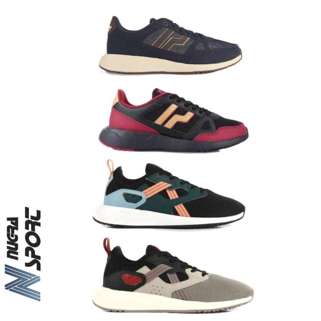 Piero Sepatu Sneakers Pria Rusher BLUE DENIM