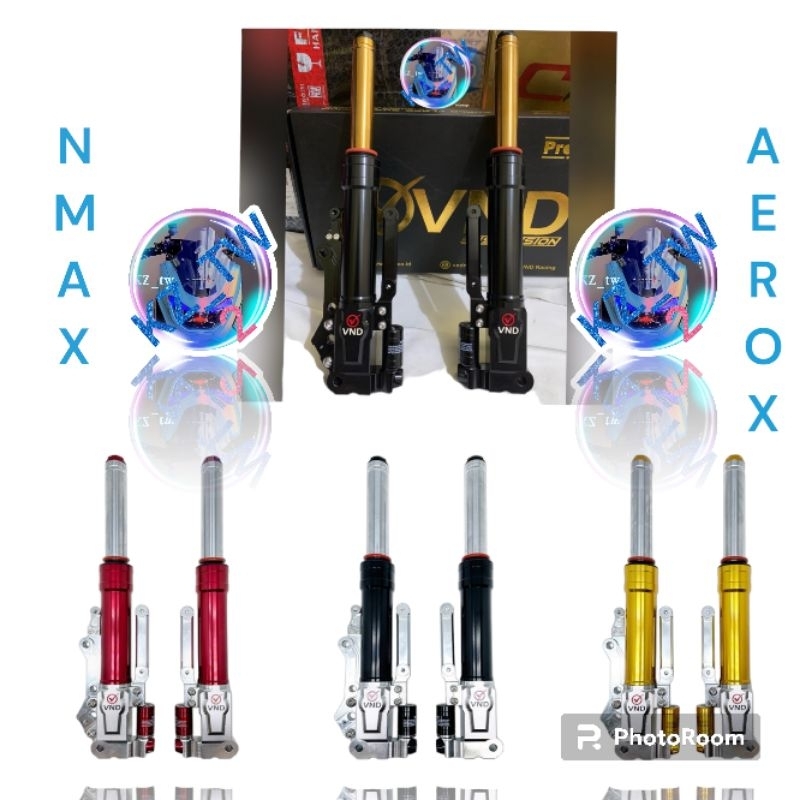 SHOCK DEPAN VND SHOCKBREAKER VND AK111 B1,MOTOR NMAX OLD/NEW  - AEROX OLD/NEW. ORIGINAL VND RACING.