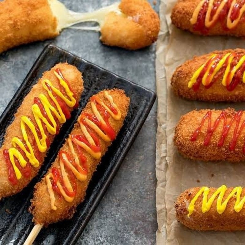 

Corn Dog Mozarela+Sosis Merk POTA POTA