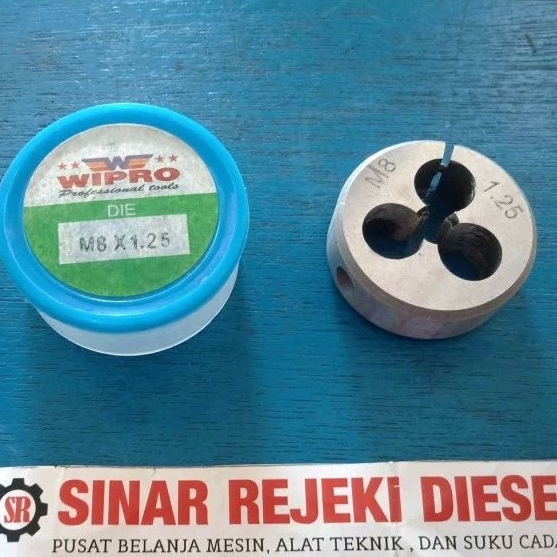 Mata Senai M8 x 1.25 M8 x 1,25 Drat Luar Baut Mata Snei Snai Dies Head M8x1.25 M8x1,25 drat kanan Wi